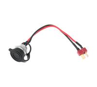 eMagTech Electric Scooter 3 Pin Charging Port Cable T Type Connector 19cm Compatible with Electric Scooters