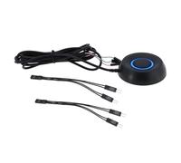 eMagTech External PC Power Switch 2m with 2Pcs Splitter Cable Compatible with All Desktop Computer Motherboards With 4-Pin Connector
