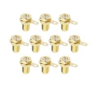 eMagTech Pack of 10 SMA Female Connector SMA Panel Mount Plug SMA Socket Connector Adapter SMA Coaxial Installation Connector Female Antenna Adapter