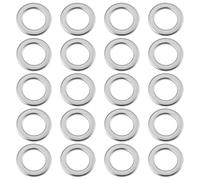 eMagTech Pack of 20 Dial Gauge Anvil Washer Stainless Steel 304 6 x 10 x 1 mm for Engine Maintenance Machining and Inspection