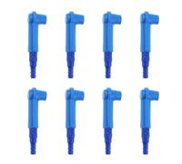 eMagTech Pack of 8 Vehicle Brake Oil Changing Connectors Replaceable Coupling Brake Fluid Bleeding Replaceable Joint for Construction Vehicles Cars Trucks, Blue