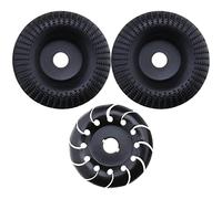 eMagTech Set of 3 Angle Grinder Discs 2PCS 100mm Wood Carving Discs & 1PC 90mm Wood Shaping Disc for Wood Sanding Carving Shaping Cutting Woodworking Tool 16mm Hole Diameter