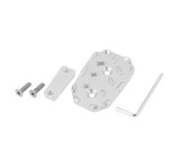 eMagTech Silver Motorcycle Pedal Widening Enlarging Extender Pad Set Compatible with Honda CB125R CB300R CB500X