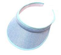 Emaha Sun Visor Hats Women Men Adjustable Clip On Wide Brim Visors Cap Outdoor Sports Golf Beach Travel Tennis Caps, Sky Blue, One Size