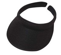 Emaha Sun Visor Hats Women Men Adjustable Clip On Wide Brim Visors Cap Outdoor Sports Golf Beach Travel Tennis Caps, Black, One Size