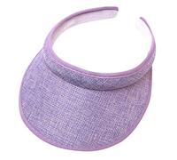 Emaha Sun Visor Hats Women Men Adjustable Clip On Wide Brim Visors Cap Outdoor Sports Golf Beach Travel Tennis Caps, Purple, One Size