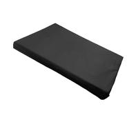 Emahesa Dog Beds Mattress with Washable & Waterproof Removable Cover, Anti-Slip Large Dog Bed, Deluxe Flannel Comfy Dog Crate Mattress (Black, Medium - 90 x 60 x 5 cm)