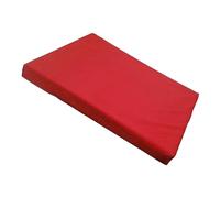 Emahesa Dog Beds Mattress with Washable & Waterproof Removable Cover, Anti-Slip Large Dog Bed, Deluxe Flannel Comfy Dog Crate Mattress (Red, Large - 108 x 72 x 5 cm)