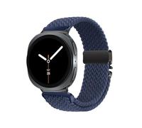 EMAIGlPO Nylon Braided Loop Strap Fit For Samsung Galaxy Watch 8 Classic 46mm 40/44mm Parachute Buckle Watchband(Deep blue,For Watch 8 Classic 46mm)