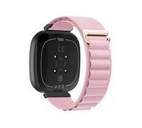 EMAIGlPO Nylon Loop Strap fit for Fitbit Versa 4/3 Sense 2/1 Replaceable Wristband Sport Watchband Accessories(Cream powder sand,For Fitbit Versa 4)