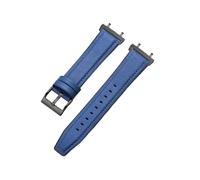 EMAIGlPO Sports Leather Strap Suitable Fit For Amazfit T-rex 2 3 Ultra Trex Pro Trex Strap Accessories(Blue-Black,For T-rex 2 Ultra)