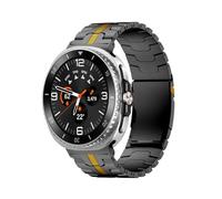 EMAIGlPO Titanium Band Fit For Samsung Galaxy Watch 8 Classic 46mm Strap Wrist Accessories(Black gold,For Galaxy 8Classic 46mm)