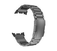 EMAIGlPO Titanium Band Metal Strap Fit For Samsung Galaxy Watch 8 40mm 44mm 8 Classic 46mm Bracelet(Grey Black,For Galaxy Watch 8 44mm)