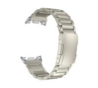 EMAIGlPO Titanium Band Metal Strap Fit For Samsung Galaxy Watch 8 40mm 44mm 8 Classic 46mm Bracelet(Titanium Silver,For Watch 8 Classic 46mm)