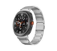 EMAIGlPO Titanium Replaced Strap Fit For Samsung Galaxy Watch 8 Ultra 2 Wrist Link Bracelet(Silver,For 8 Classic 46mm)