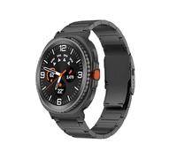 EMAIGlPO Titanium Wrist Band Fit For Samsung Galaxy Watch 8 Ultra 2 Strap Man Business Bracelet(Black)