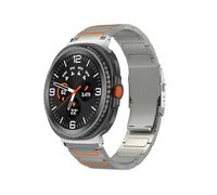 EMAIGlPO Titanium Wrist Band Fit For Samsung Galaxy Watch 8 Ultra 2 Strap Man Business Bracelet(Titanium orange)