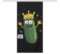Email to Pickle Waterproof Shower Curtain with 12 Hooks Washable Quick Dry Bathroom Curtains