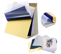 EMALLA 100 Sheets Tattoo Transfer Paper A4 Stencil Paper 4 Layers for Tattoo Thermal Printers & Hand Drawing Transfer Supplies for Artists & DIY