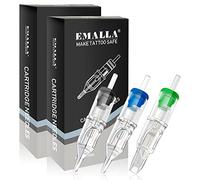 Emalla Cartridges - 40pcs Mixed Cartridges 3RL 5RL 7RL 5RS 7RS 5M1 7M1 9M1 Round Liner Shader Magnum Cartridges for Beginners and Artists