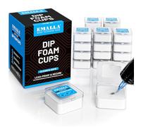 EMALLA Dip Foam Cups 20Pcs Disposable Sponge Rinse Caps for Tattoo Cartridge Dip Foam Cleaning & Ink Colour Switching