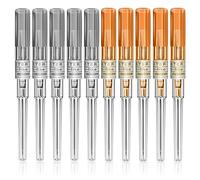 Emalla Piercing Needles - 10Pcs 14 16 Guage Catheter Piercing Needles Ear Nose Disposable Piercing Needles for navel nipple belly tongue piercing piercing kits piercing supplies