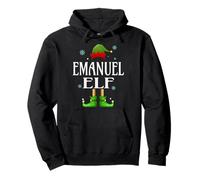 EMANUEL Elf Xmas Funny Men's Family Matching Christmas Pullover Hoodie