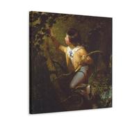 Emanuel Gottlieb Leutze（Bird Nesting） Wall Art Posters Artworks Canvas Room Aesthetic Wall Art Prints Home Modern Decor 12x12inch(30x30cm)