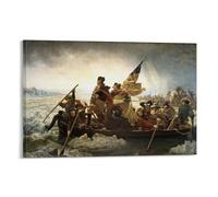 Emanuel Leutze Washington Crossing The Delaware Art Poster Poster Painting Canvas Wall Art Living Room Posters Painting 08x12inch(20x30cm)