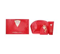 Emanuel Ungaro Diva Rouge Gift Set: EDP 100ml - Body Lotion 100ml - Pouch