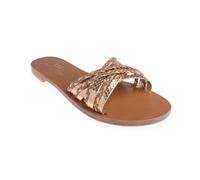 EMANUELA CARUSO CAPRI Women's Handmade Sandals with Braided Leather | Handmade Footwear, Leather Sole Crafted in Caprese Tradition, 1 cm Heel
