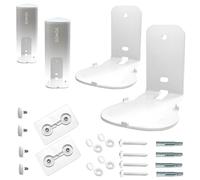 EMAQUIN Wall Mounts Brackets for Sonos Roam 2/Sonos Roam/Roam SL (Sturdy Metal,Durable Paint Finish,Easy Install on The Wall,Compatible with Sonos Roam 2/Roam/Roam SL,Pair Set,White)