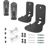EMAQUIN Wall Mounts Brackets for Sonos Roam 2/Sonos Roam/Roam SL (Sturdy Metal,Durable Paint Finish,Easy Install on The Wall,Compatible with Sonos Roam 2/Roam/Roam SL,Pair Set,Black)