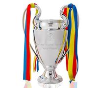 Emaraxy Champions Trophy, 6.3 Inch Sports League Cup, Soccer Trophy with Resin Replica for Electroplating Process, Soccer Sports League Cup with Ribbon for Room Decorations and Fan Gift