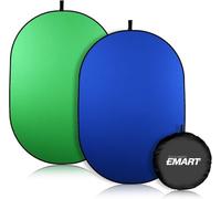 EMART 2-in-1 Green Screen Backdrop, 1.5x2m Pop Up Background