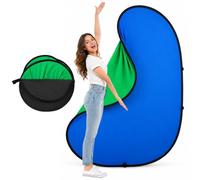 EMART 5x6.5ft Green Blue Screen Portable Pop Up Backdrop