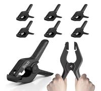 EMART 6 Pack Heavy Duty Spring Clamps, 9 inch Backdrop Clips for Photography Studio, Photo Booth, Backdrop Stand, Paper, Woodworking, Crafts, Tarp - Black