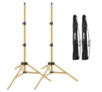 EMART 7 Ft Light Stand for Photography, Portable Photo Video Tripod Stand, 2 Pack Lighting Stand with Carry Case for Speedlight, Flash, Softbox,Strobe Light, Camera, Photographic Portrait -Gold