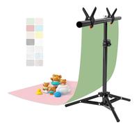EMART 7PCS 14Patterns Photography Background Paper with Backdrop Stand，22X34in Double-Sided Small Product Food Photo Tabletop Photoshoot for Jewelry Cosmetics Makeup Props