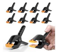 EMART 8 Pack Heavy Duty Muslin Spring Clamps, Professional 4.5 Inch Plastic Backdrop Clips for Photography Studio, Photo Booth, Backdrop Stand, Paper, Woodworking, Crafts, Tarp