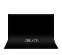 EMART 9x2.1m/30x7ft Black Photo Backdrop Screen for Photography, Large Back Drop Drapes Party Background Curtain, Polyester Fabric Sheet Video Studio Portrait Photoshoot