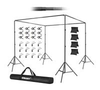 EMART Backdrop Stand, 10x10x7ft Large Adjustable Background Frame-Square