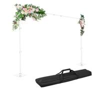 EMART Backdrop Stand 2.6mx3m(HxW), Photo Back Drop Frame with Base, White