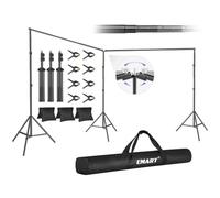 EMART Backdrop Stand, 20x7ft/6x2.1m(WxH) Large Adjustable Background Frame