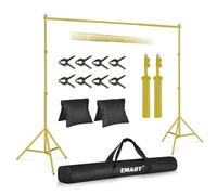 EMART Backdrop Stand 2mx3m(HxW),Background Support for Photography,Gold