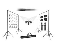 EMART Backdrop Stand, 30x7ft/9x2.1m(WxH) Large Adjustable Background Frame
