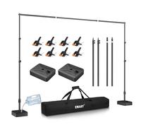 EMART Backdrop Stand with Water Weight Base 7x10ft