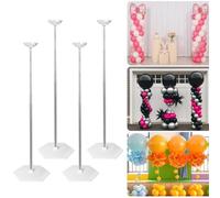 EMART Balloon Column Stand Kit, 4 Sets 6.5ft/2m Balloon Stands for Floor