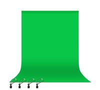 EMART Green Screen Backdrop 2.4x3m, Greenscreen Background for Photo