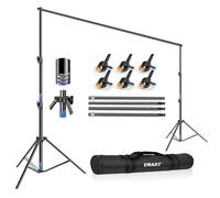 EMART Heavy Duty Backdrop Stand Kit, 3x3.6m (10 x 12ft) Large Background Support System Adjustable Photography Frame for Video Studio Party Wedding Decoration